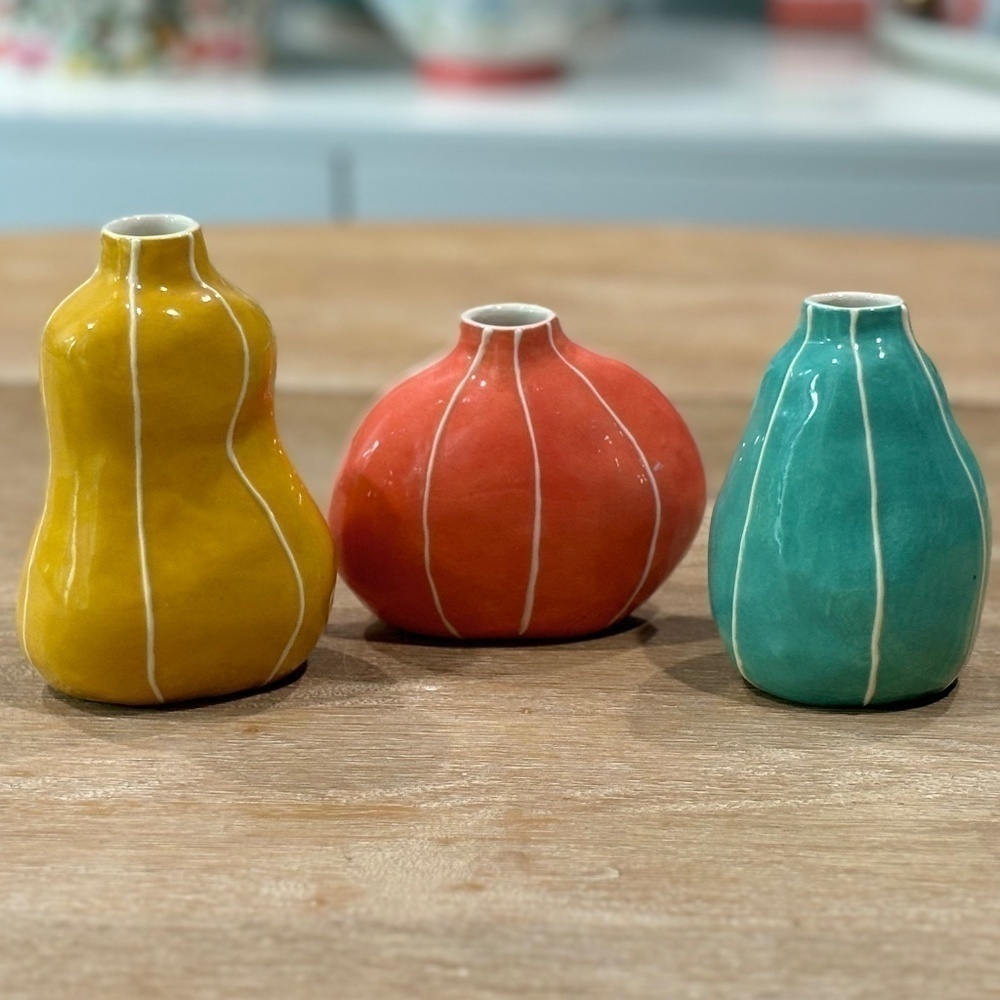 Kri Kri Studio VIT Ceramics Bud Vase Trio